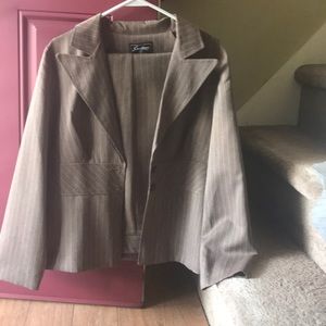 2pc brown suit